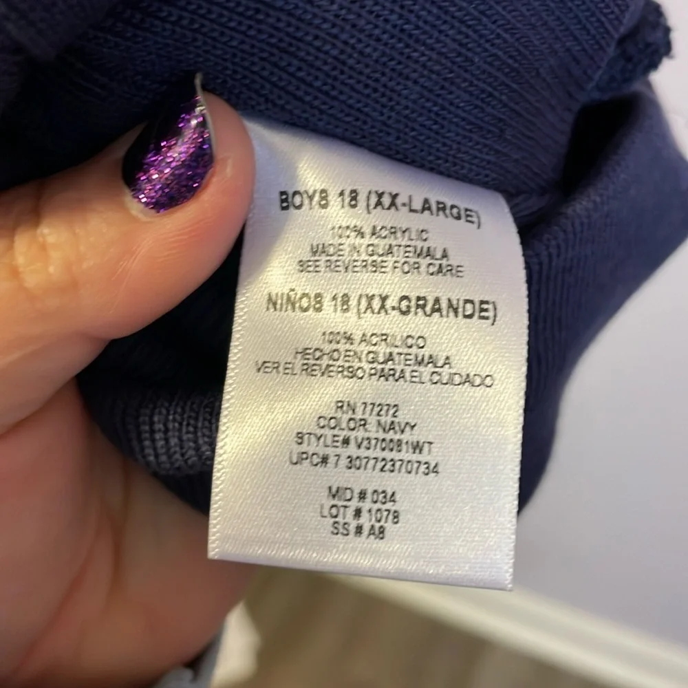 Star Wars Navy Knit Yoda Jedi Graphic Beanie Hat size boys 18 (XXL)